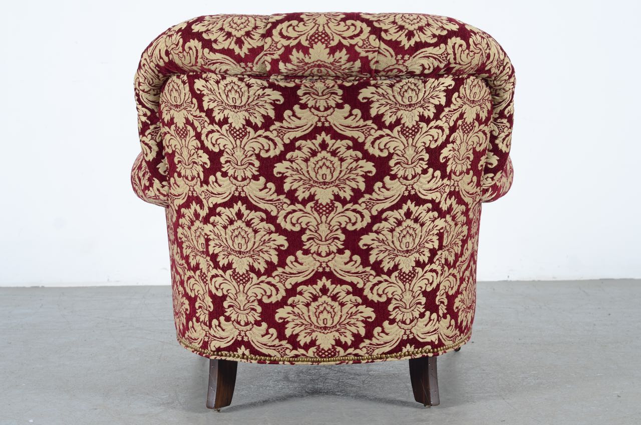 Southwood Traditional Tufted Chair and Matching Ottoman