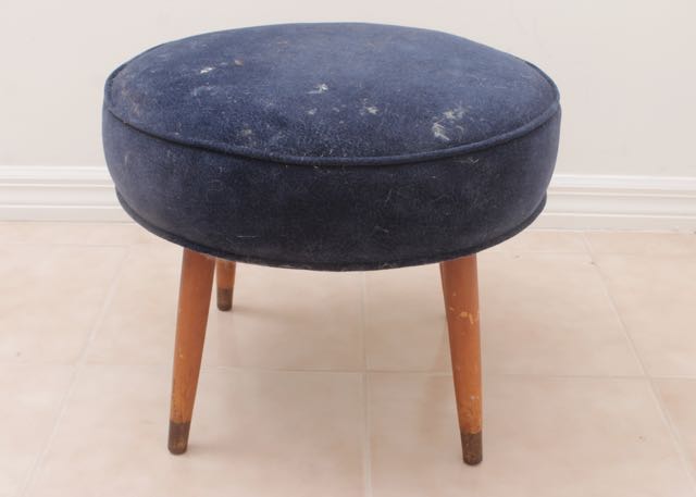 Blue Foot Stool