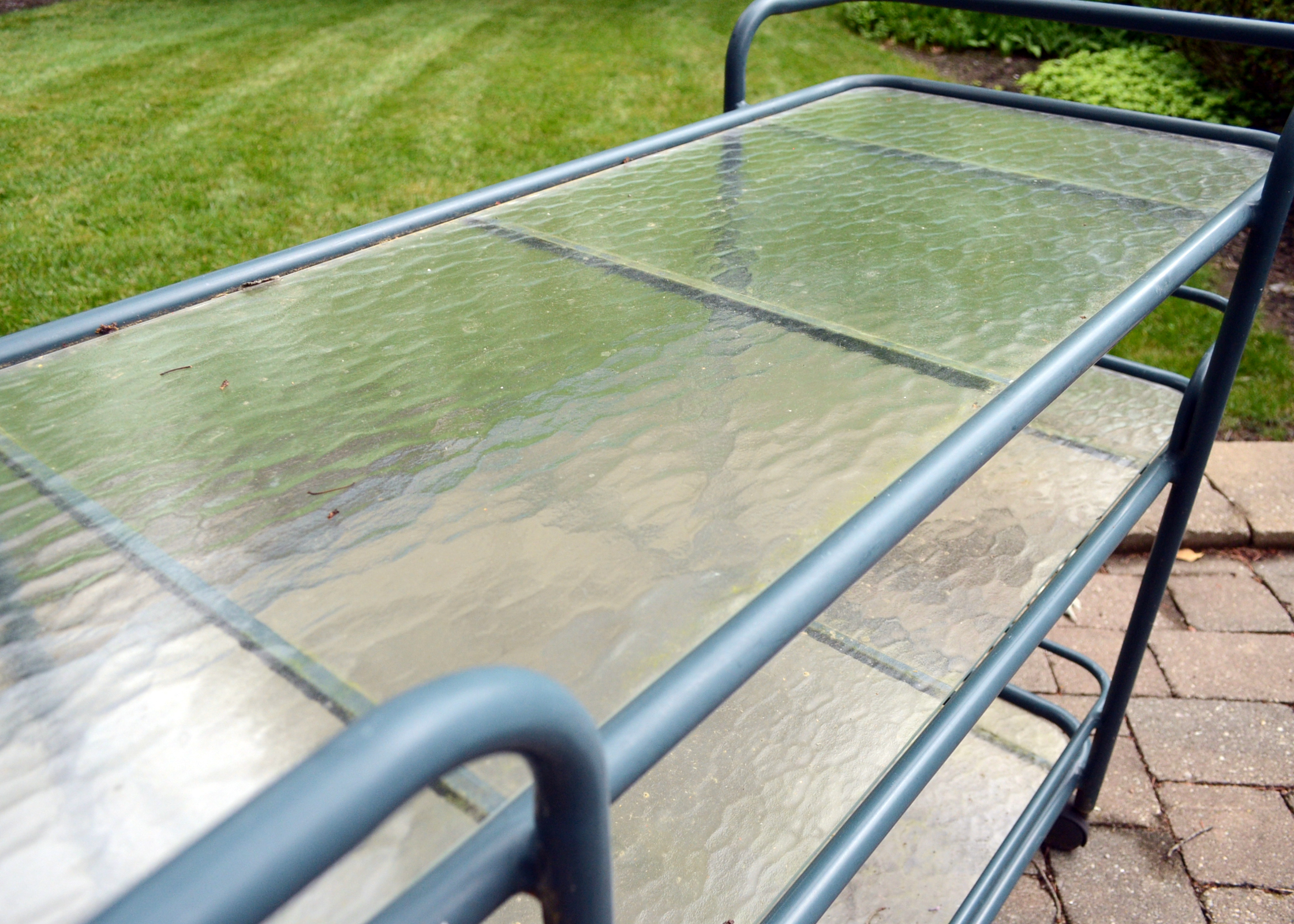 Vintage Brown Jordan Outdoor Serving Cart