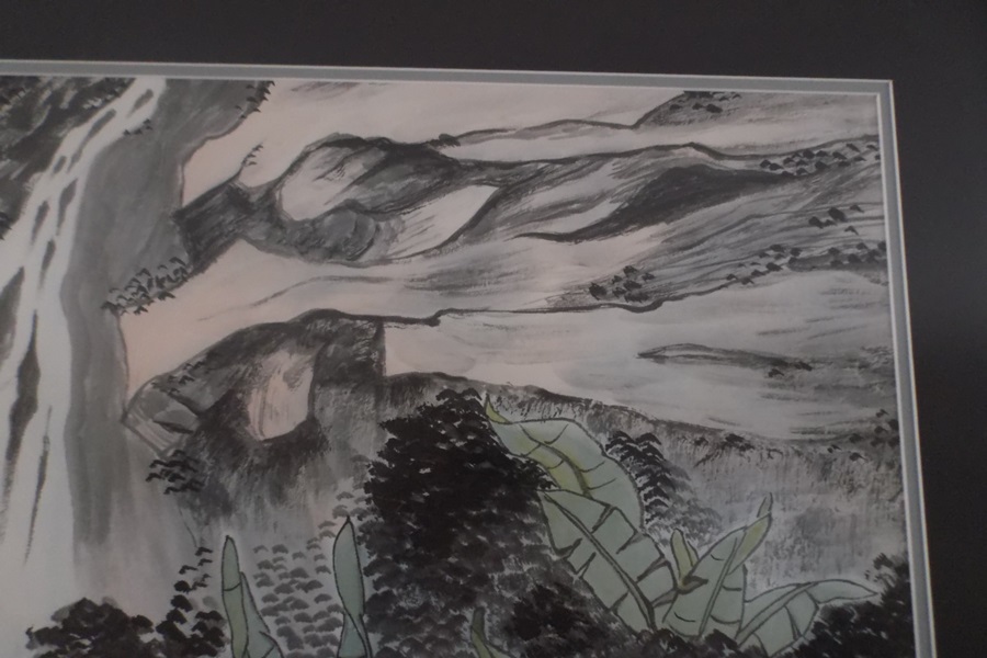 Xui Lin Chinese Painting of Waterfall