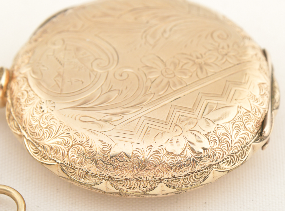 1893 Hampden Double Hunter Pocket Watch