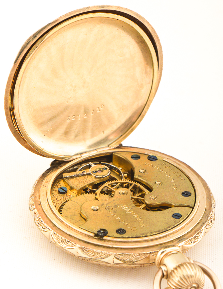 1893 Hampden Double Hunter Pocket Watch