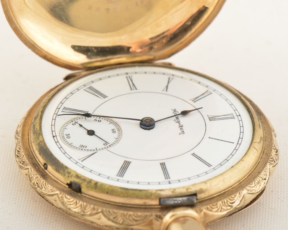 1893 Hampden Double Hunter Pocket Watch