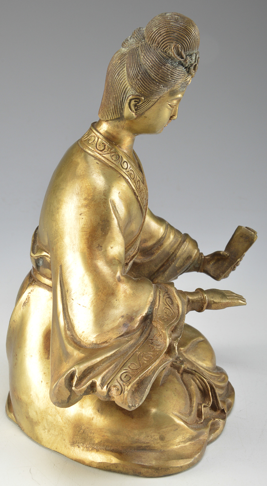 Gilt Bronze Figure of Japanese Woman