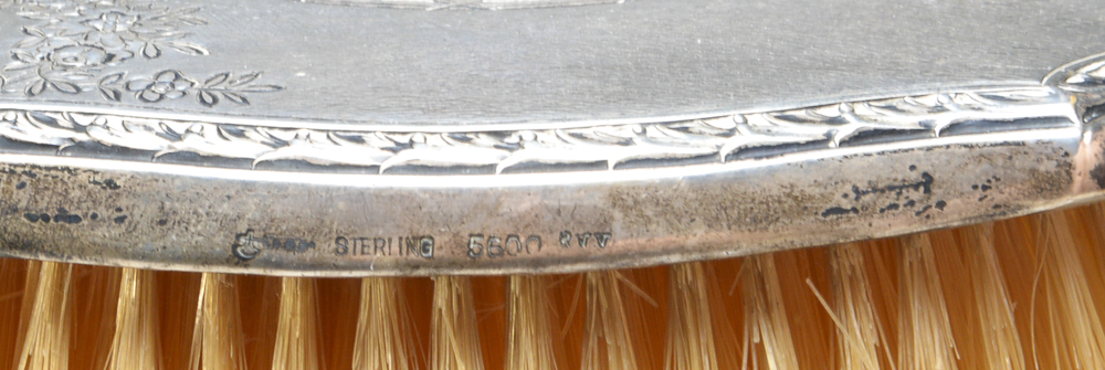 Wm. B. Kerr Sterling Silver Extensive Vanity Set