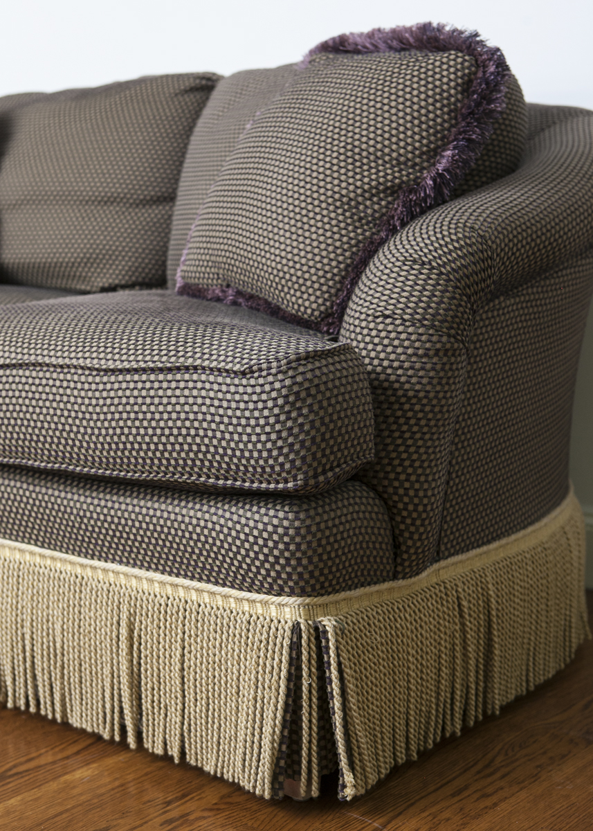 Purple Cabriole Sofa