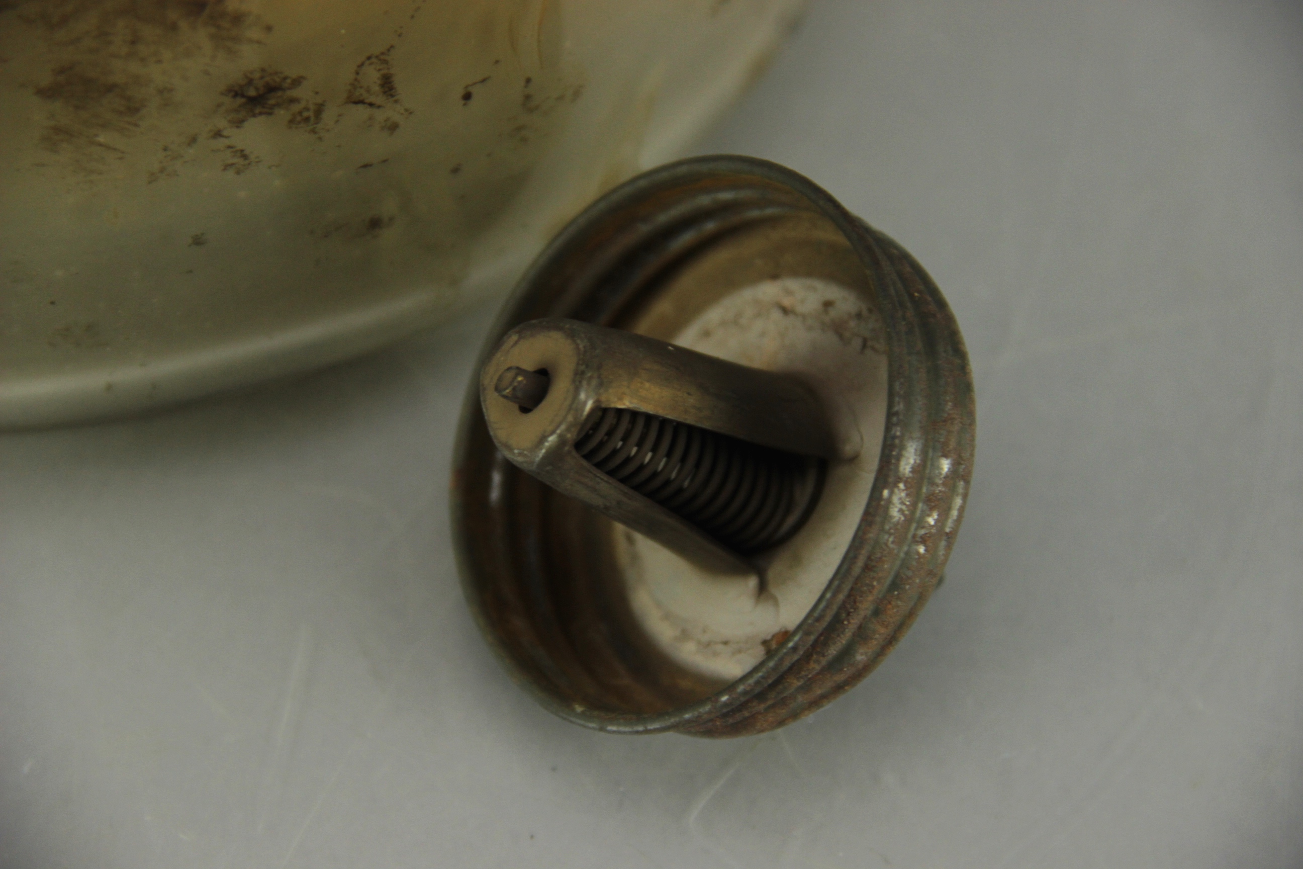 Vintage Kerosene Glass Refill Jar