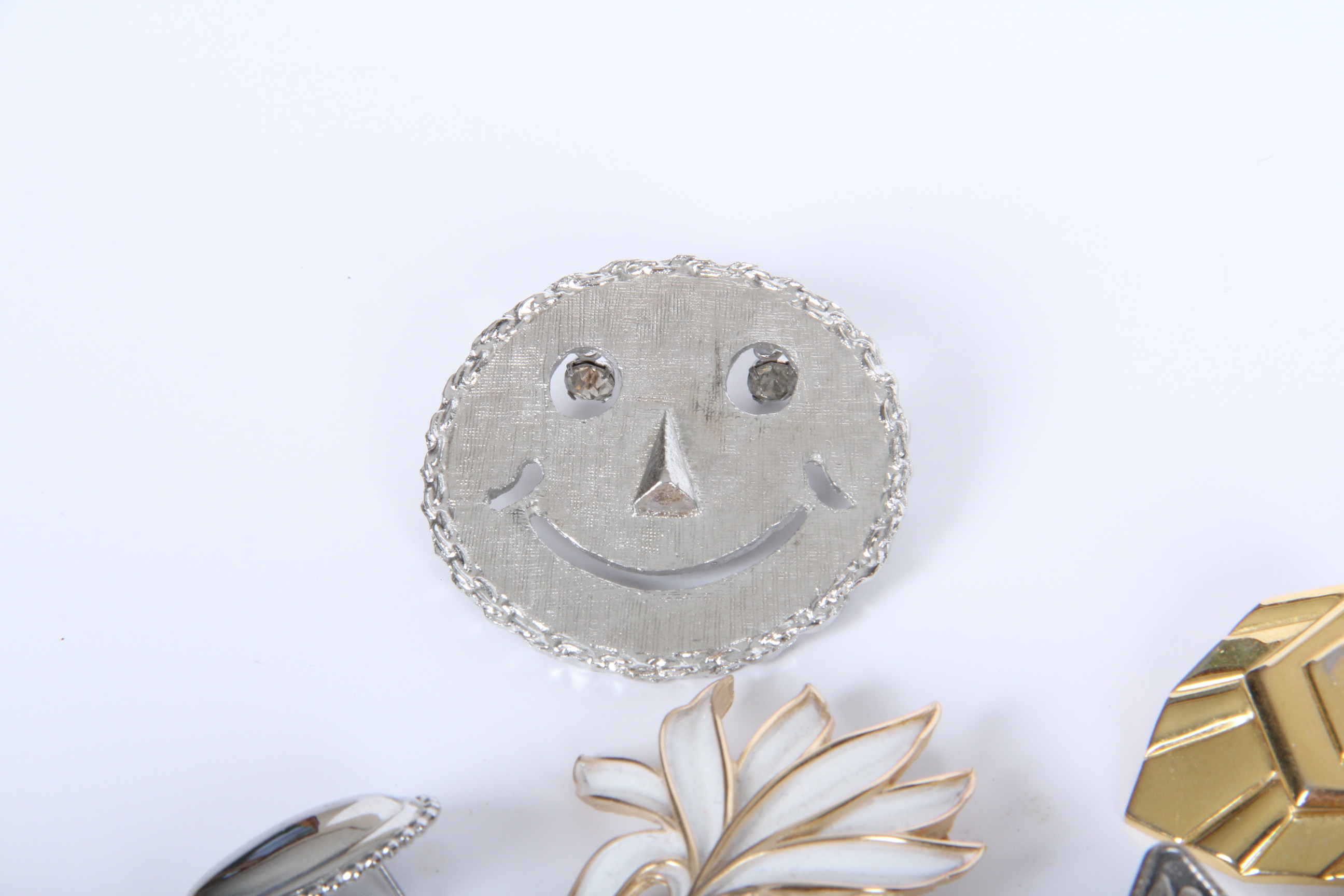 Costume Jewelry Assortment Including 14K and Jade Tie Tack