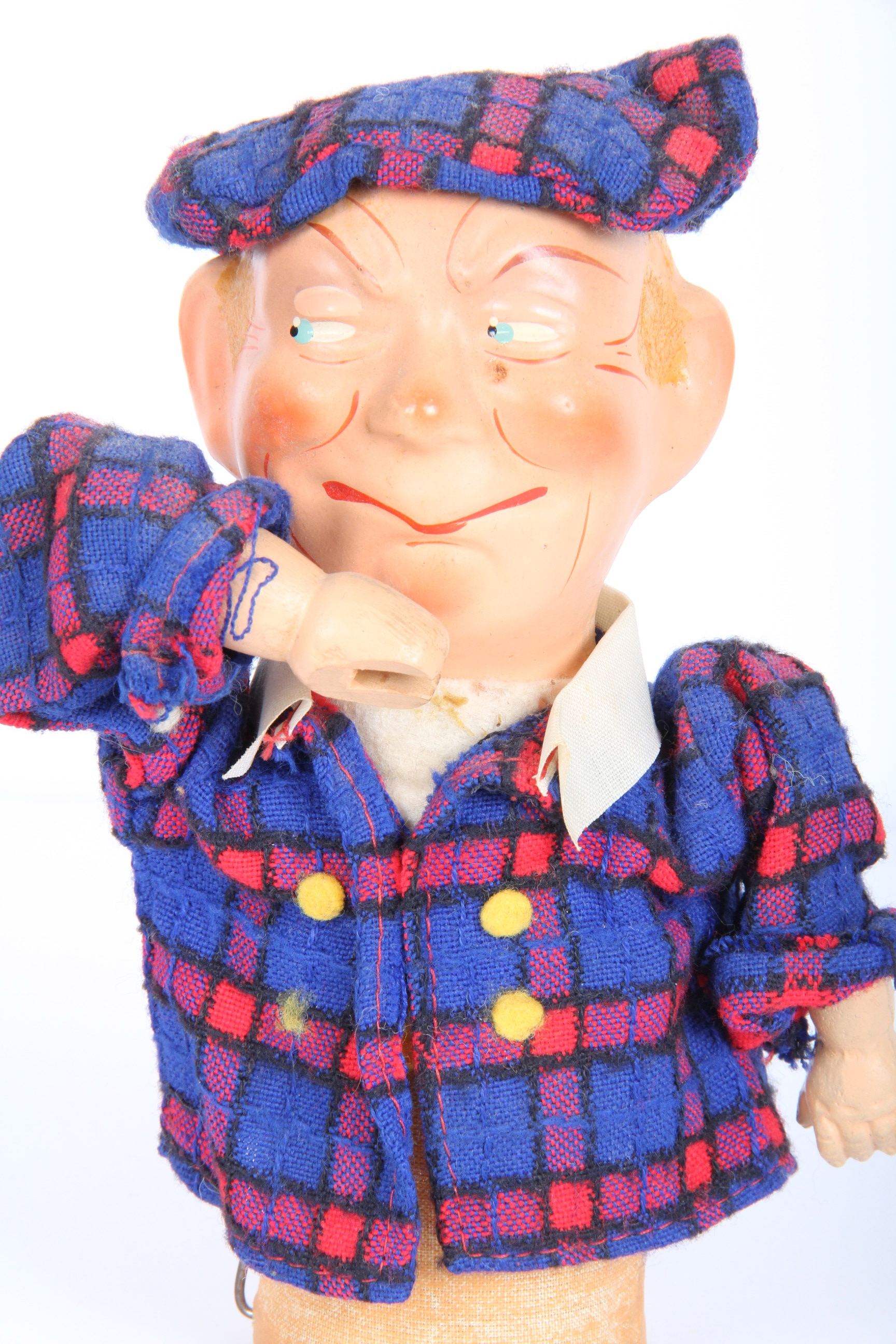 Spring Action Mechanical Scotsman Doll