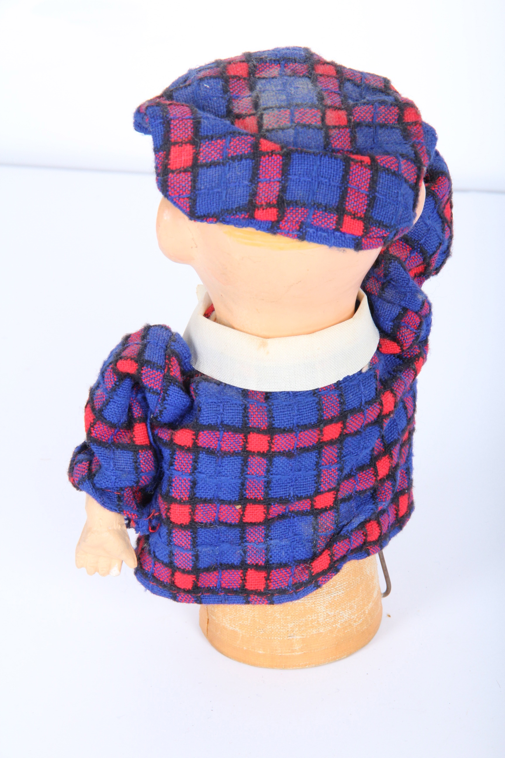 Spring Action Mechanical Scotsman Doll