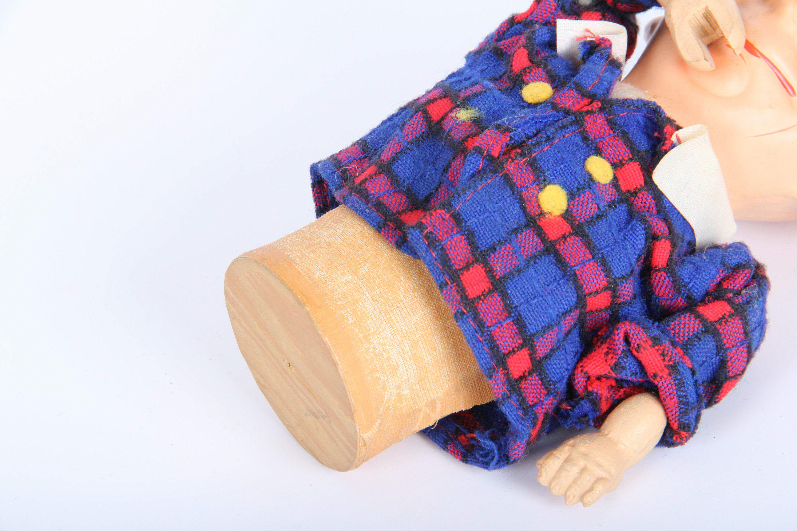 Spring Action Mechanical Scotsman Doll