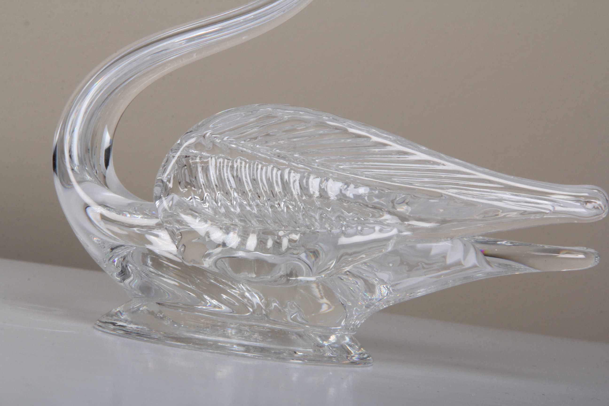 Edinburgh Crystal Swan Figurine