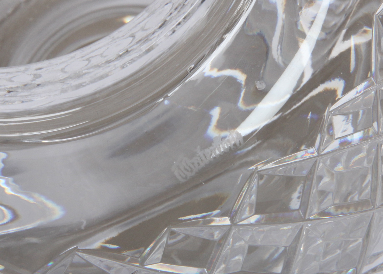 Sparkling Waterford Crystal "Alana" Electrified Hurricane Lamp