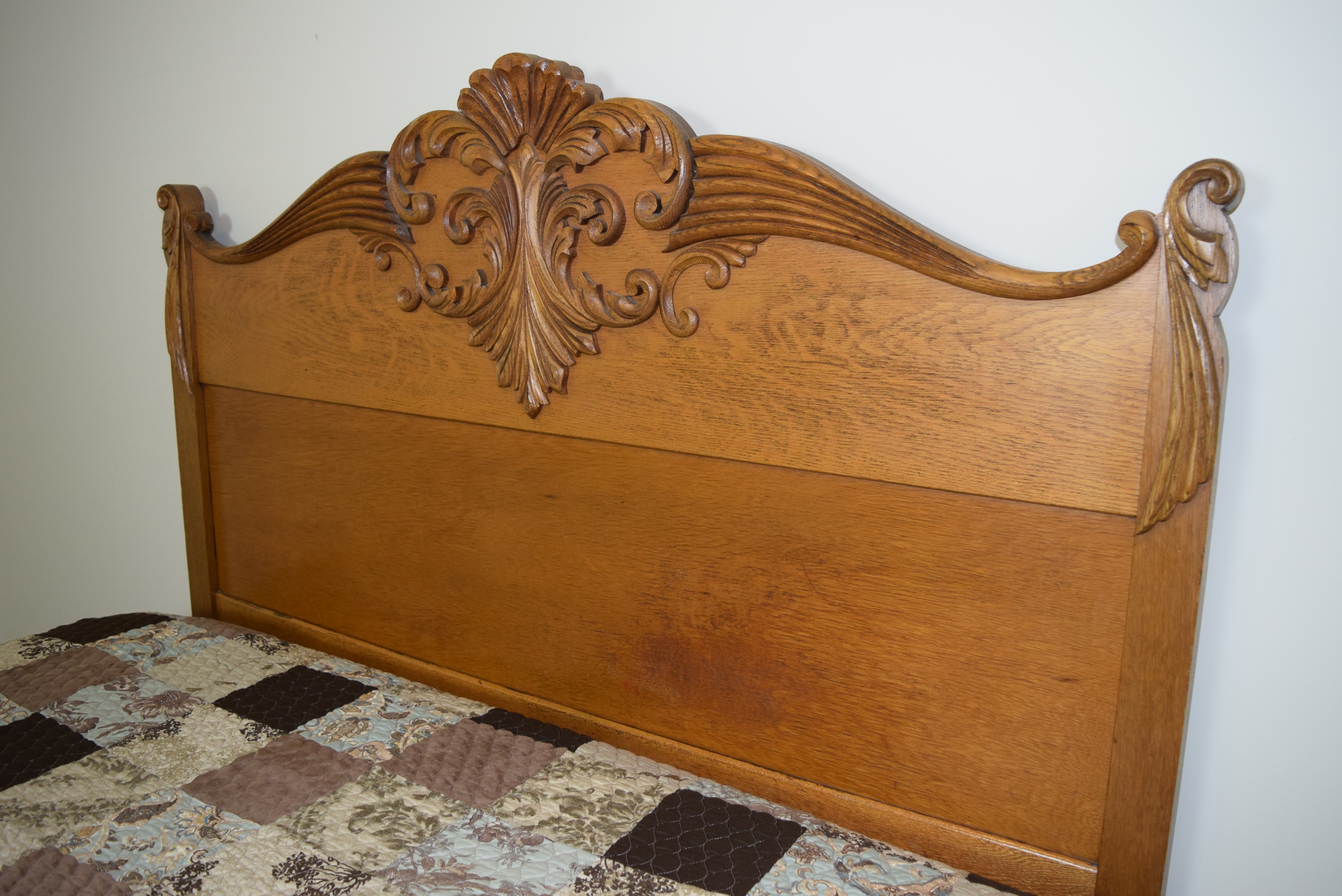 Antique Oak Full or Queen Bed
