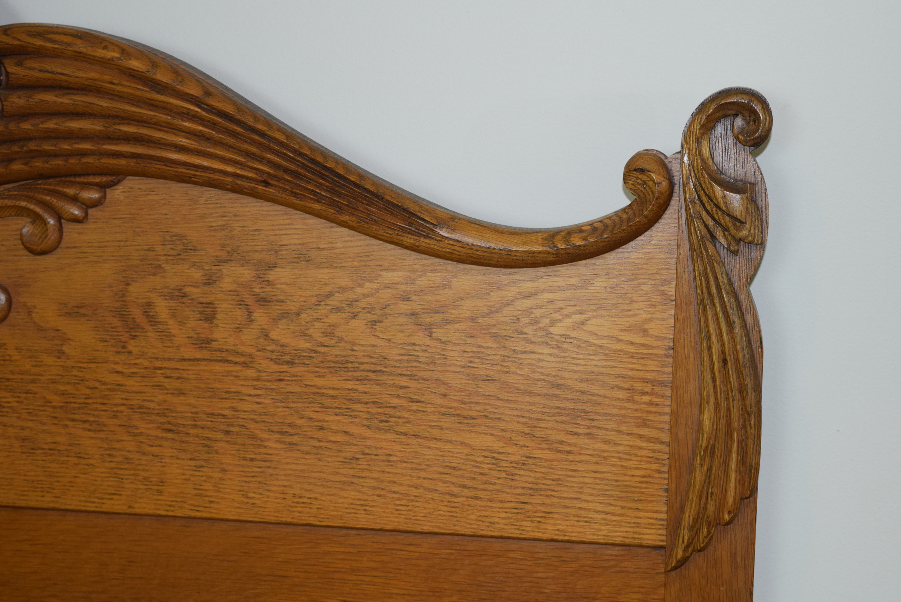 Antique Oak Full or Queen Bed