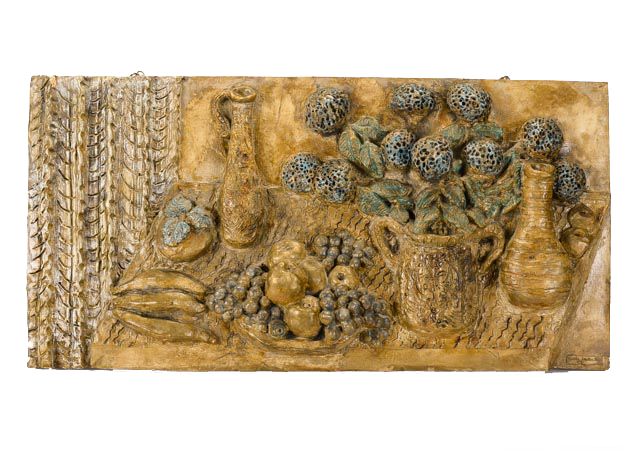 High Relief Plaster Wall Hanging Sculpture
