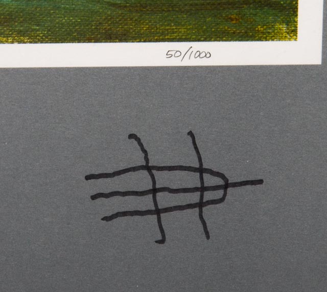 Signed Clementine Hunter 100th Birthday Print