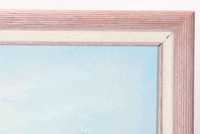 Original Impasto Painting of Victorian Beach Scene