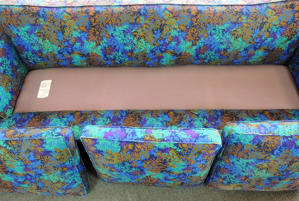 Tropical Blue Patterned Sofa