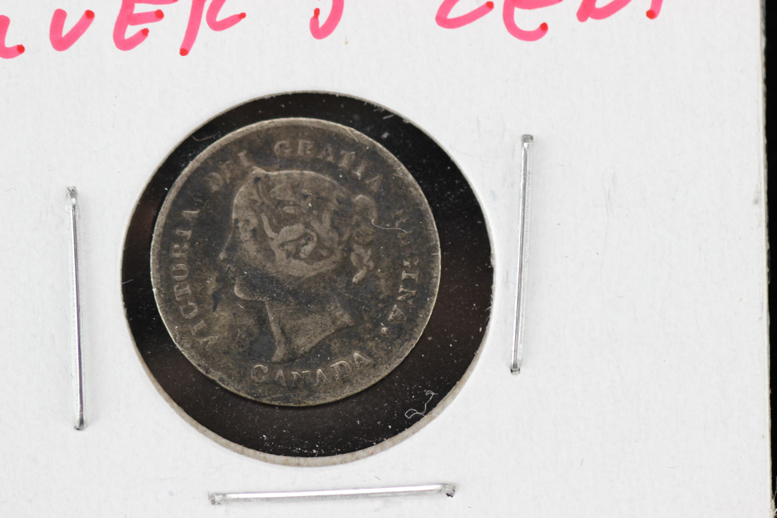 1909 VDB Wheat Penny and Three Canadian Silver Five Cent Coins