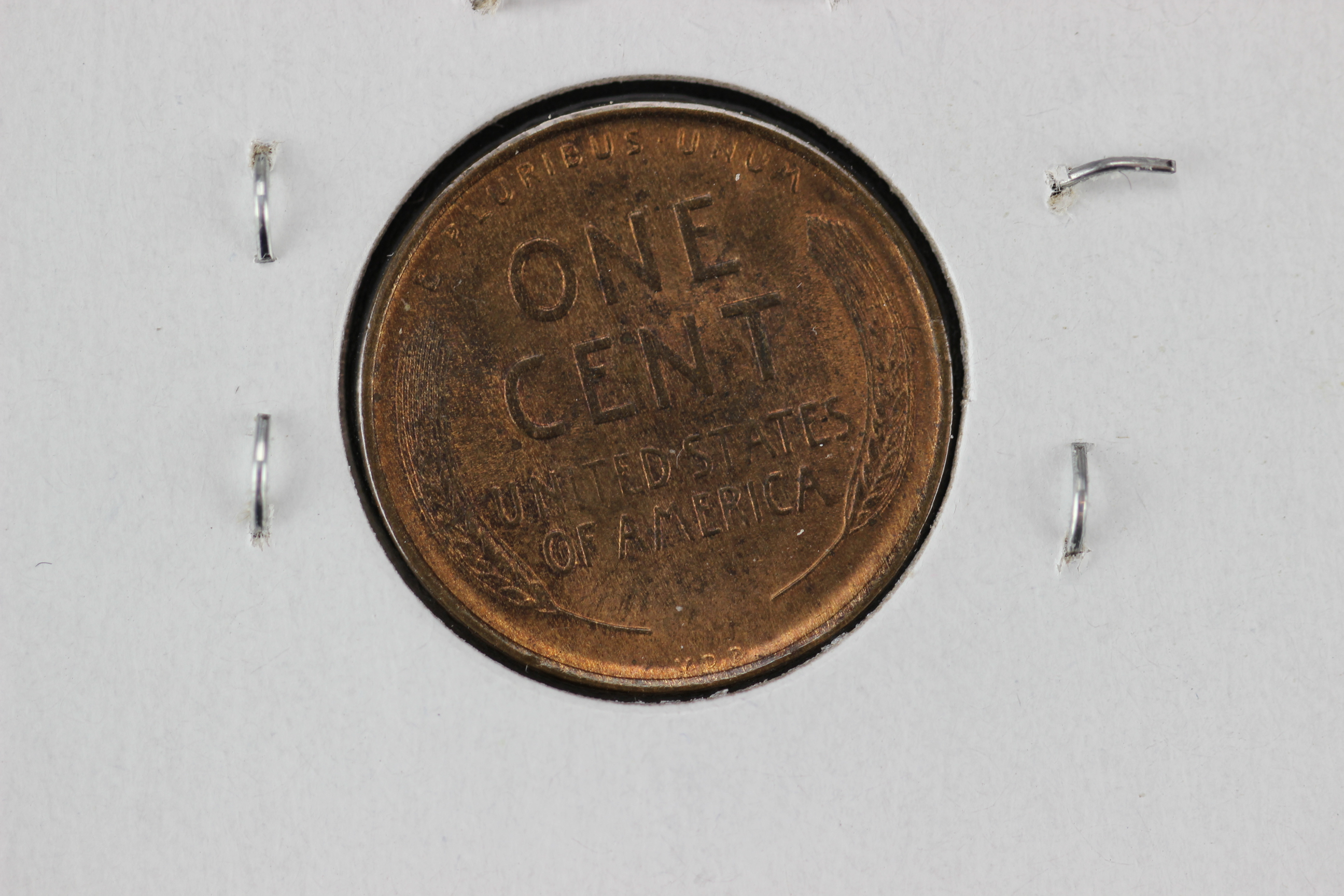 1909 VDB Wheat Penny and Three Canadian Silver Five Cent Coins