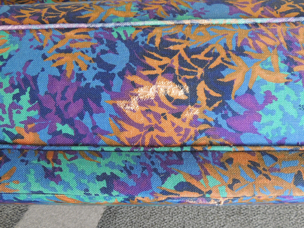 Tropical Blue Patterned Sofa