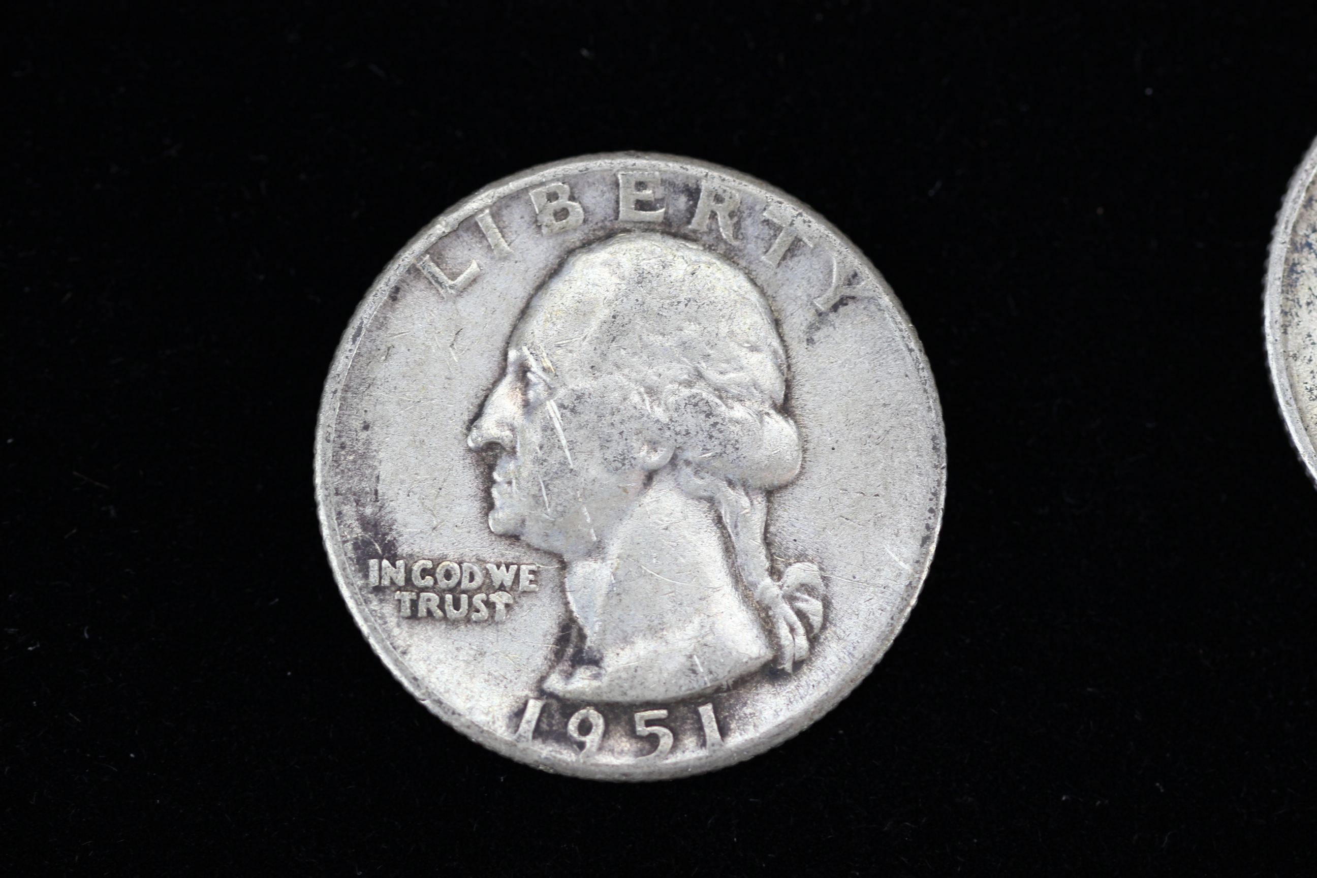 Vintage Silver Quarters from 1950s