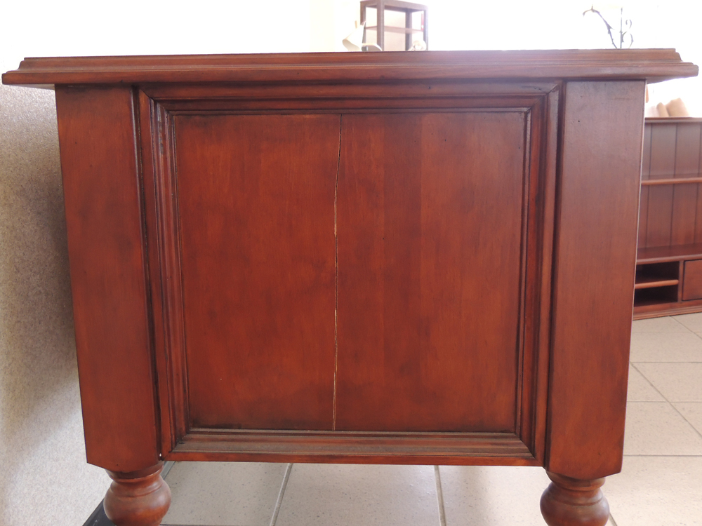 Ballard Designs Wooden Computer Desk with Hutch