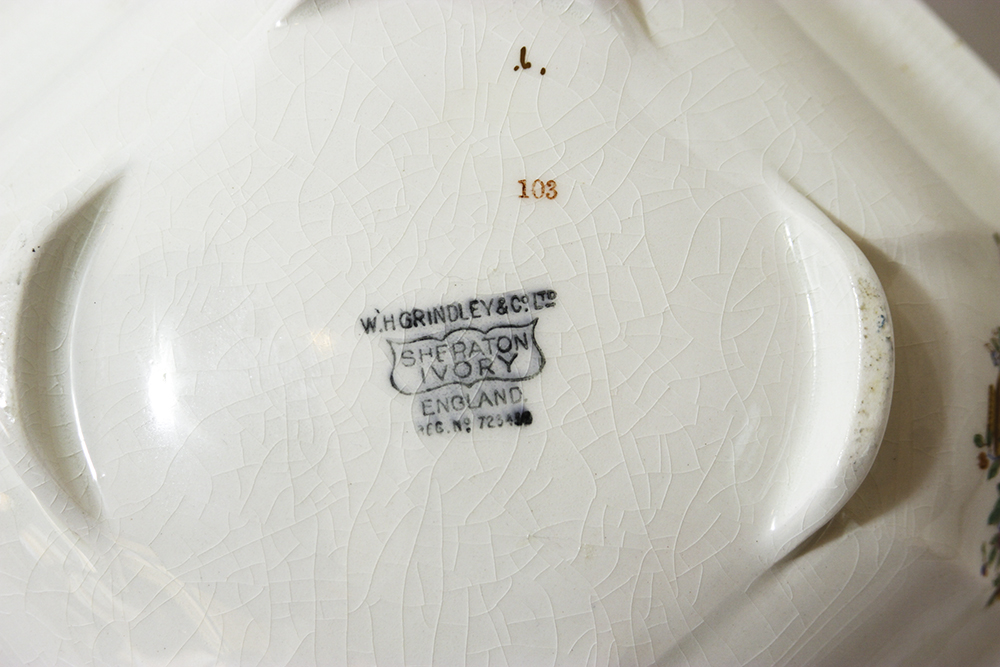 W.H. Grindley C England Serving Bowl