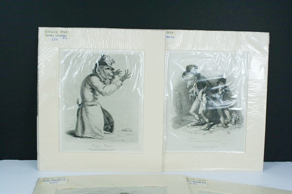 Six Thomas Landseer Etchings