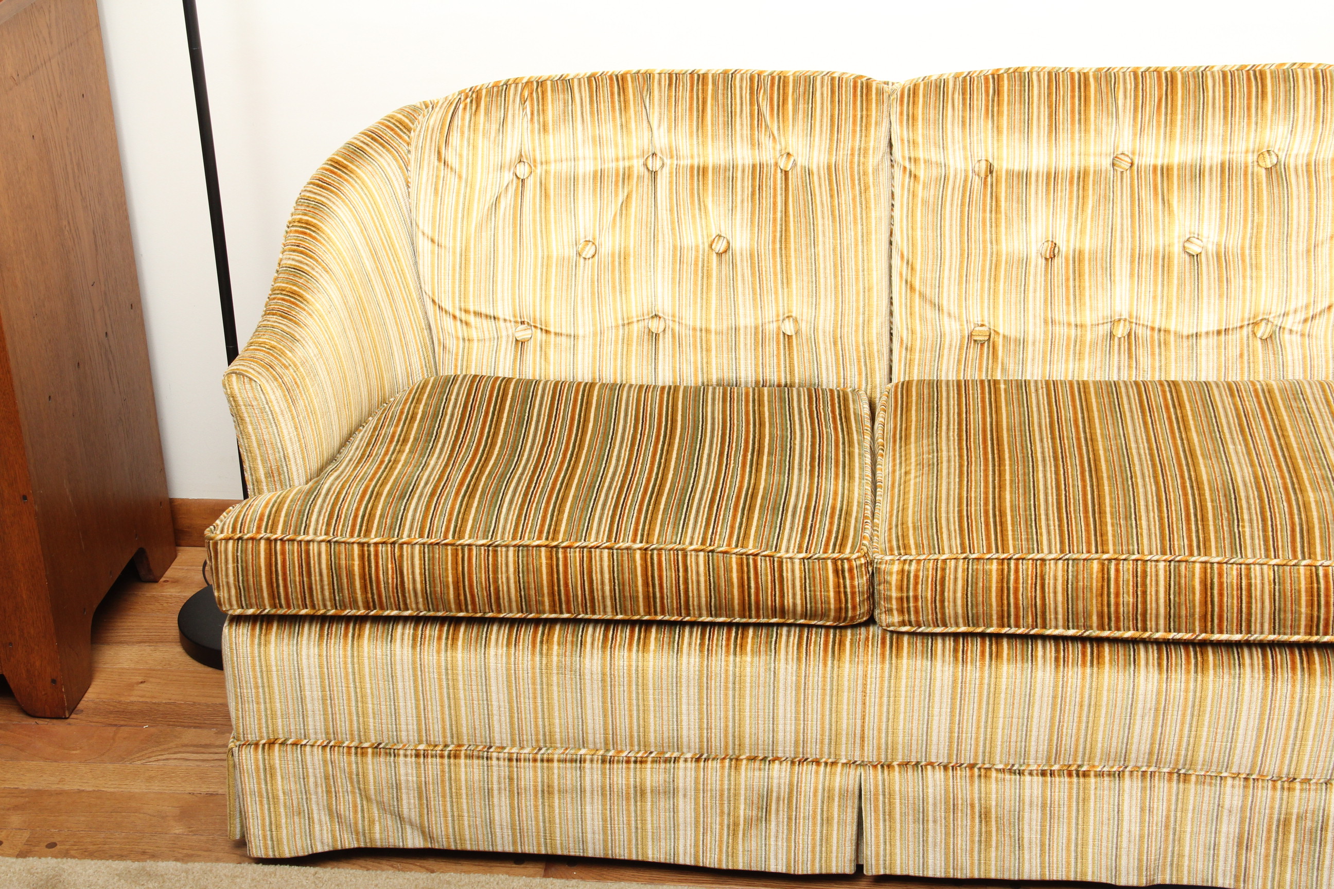 Plush Upholstered Sofa and Loveseat