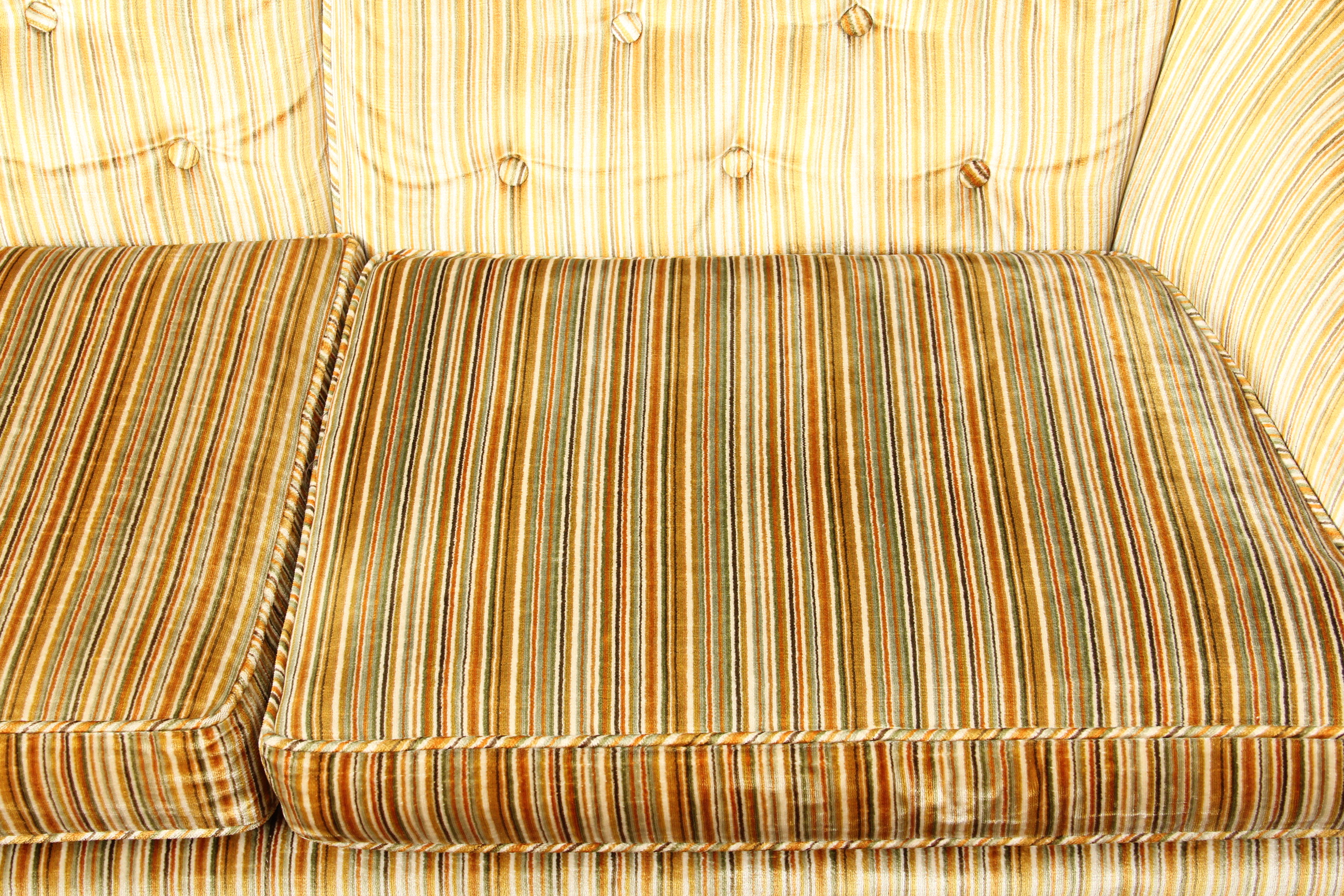 Plush Upholstered Sofa and Loveseat