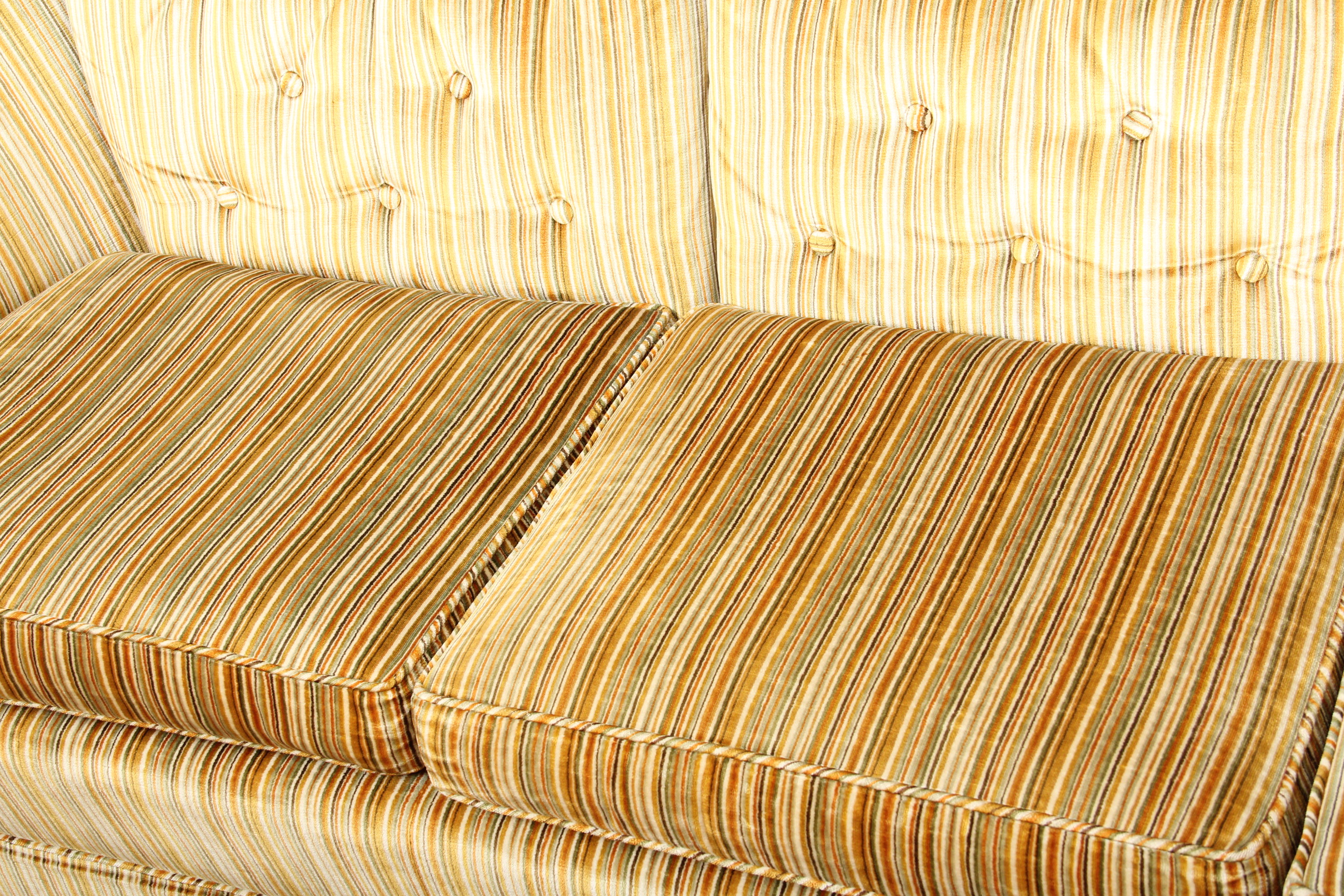 Plush Upholstered Sofa and Loveseat