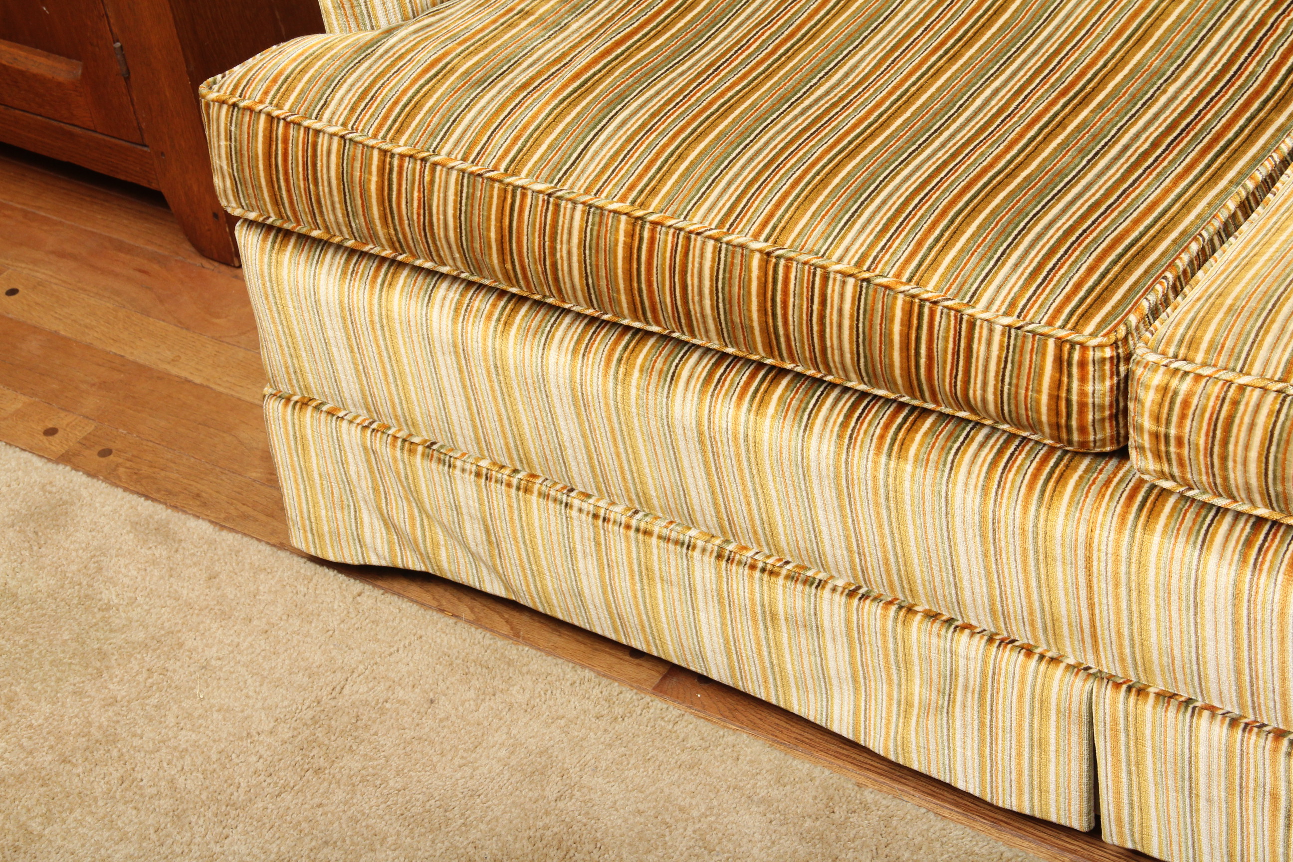 Plush Upholstered Sofa and Loveseat