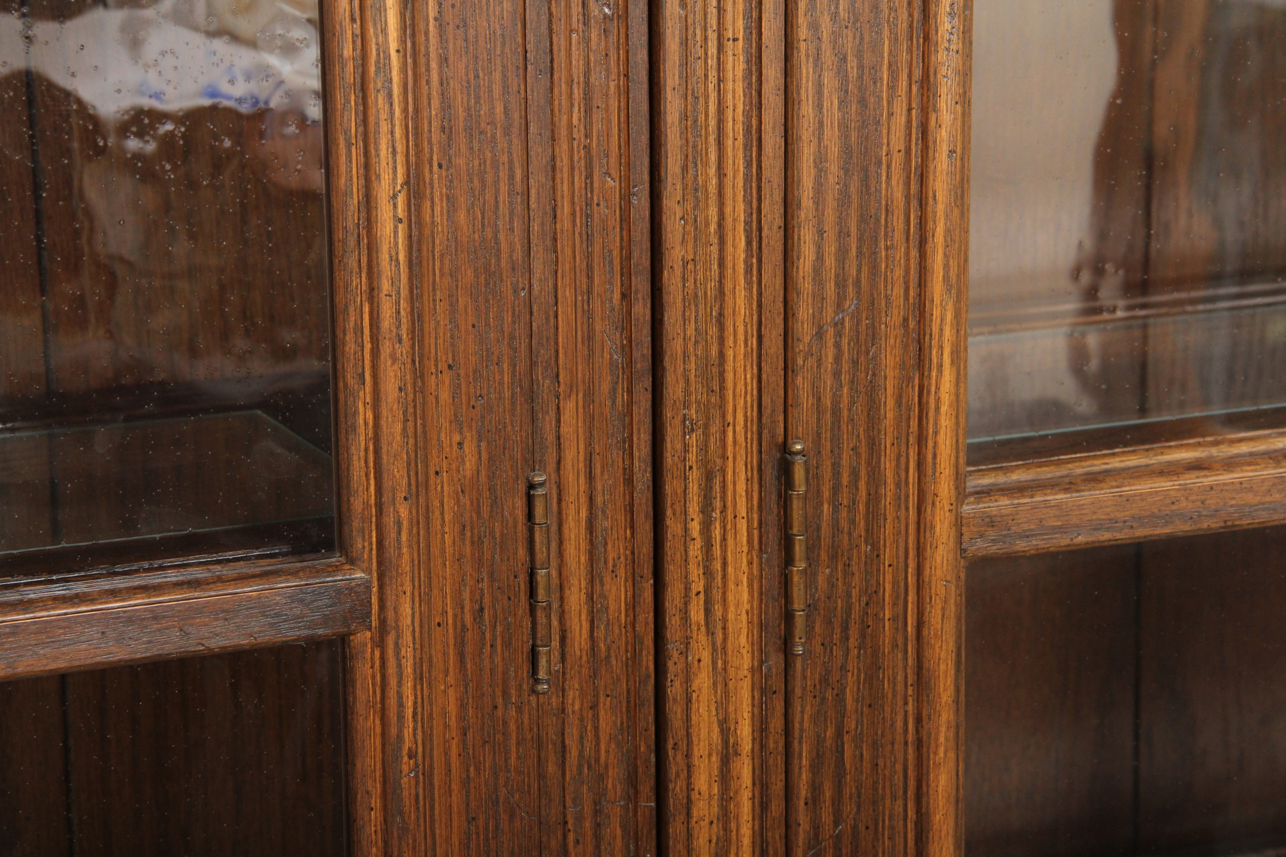 Pair of Oak China Cabinets