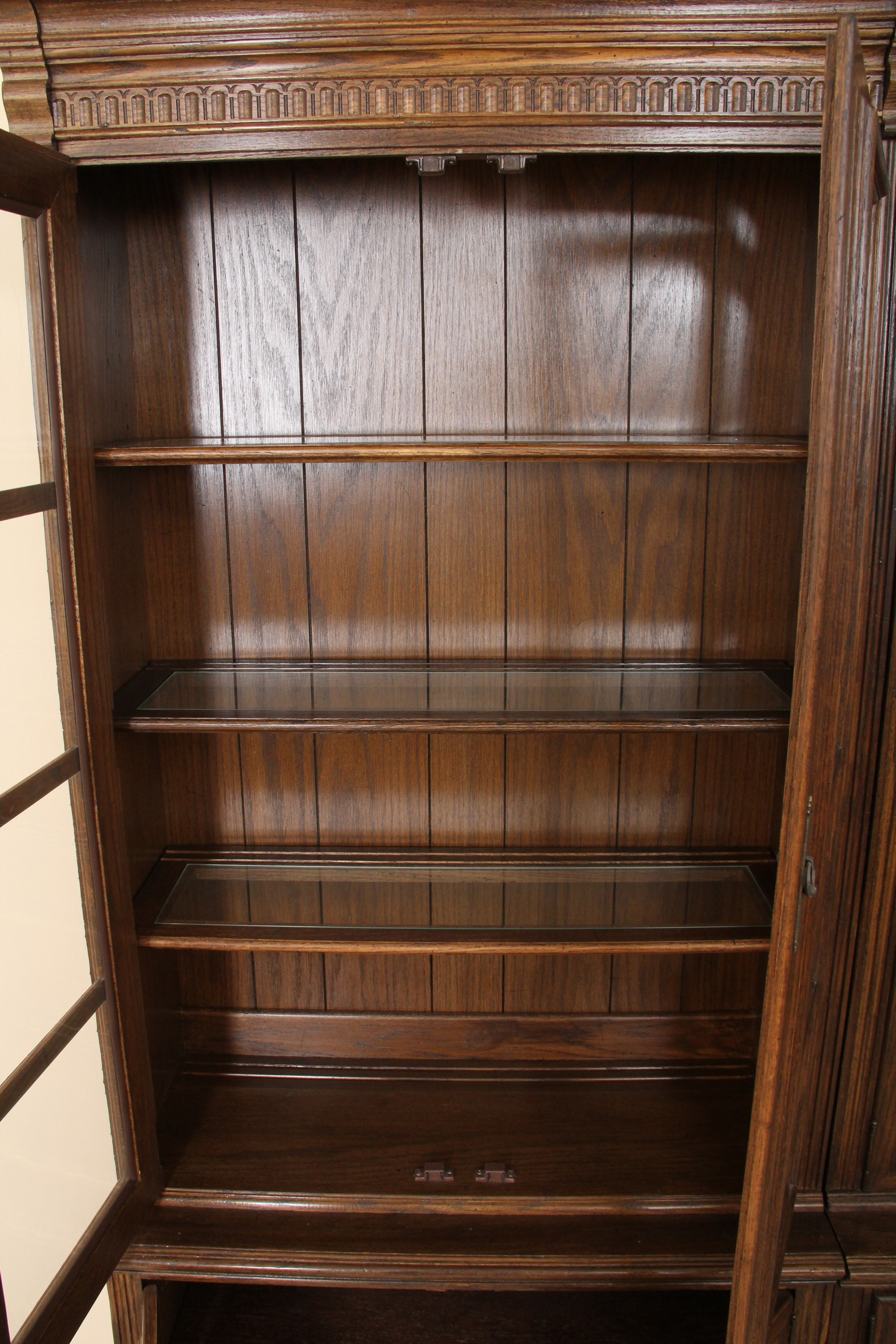 Pair of Oak China Cabinets