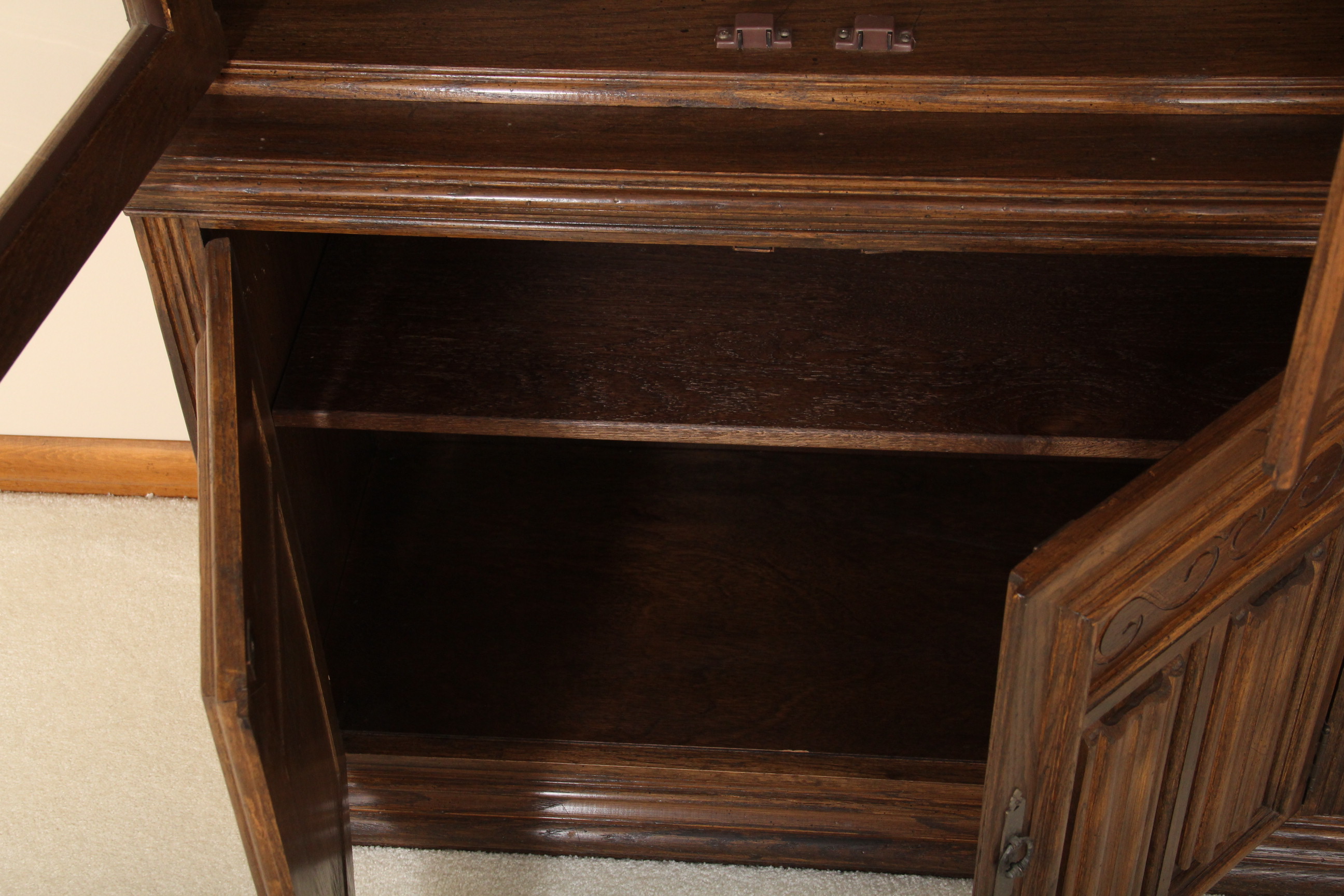 Pair of Oak China Cabinets