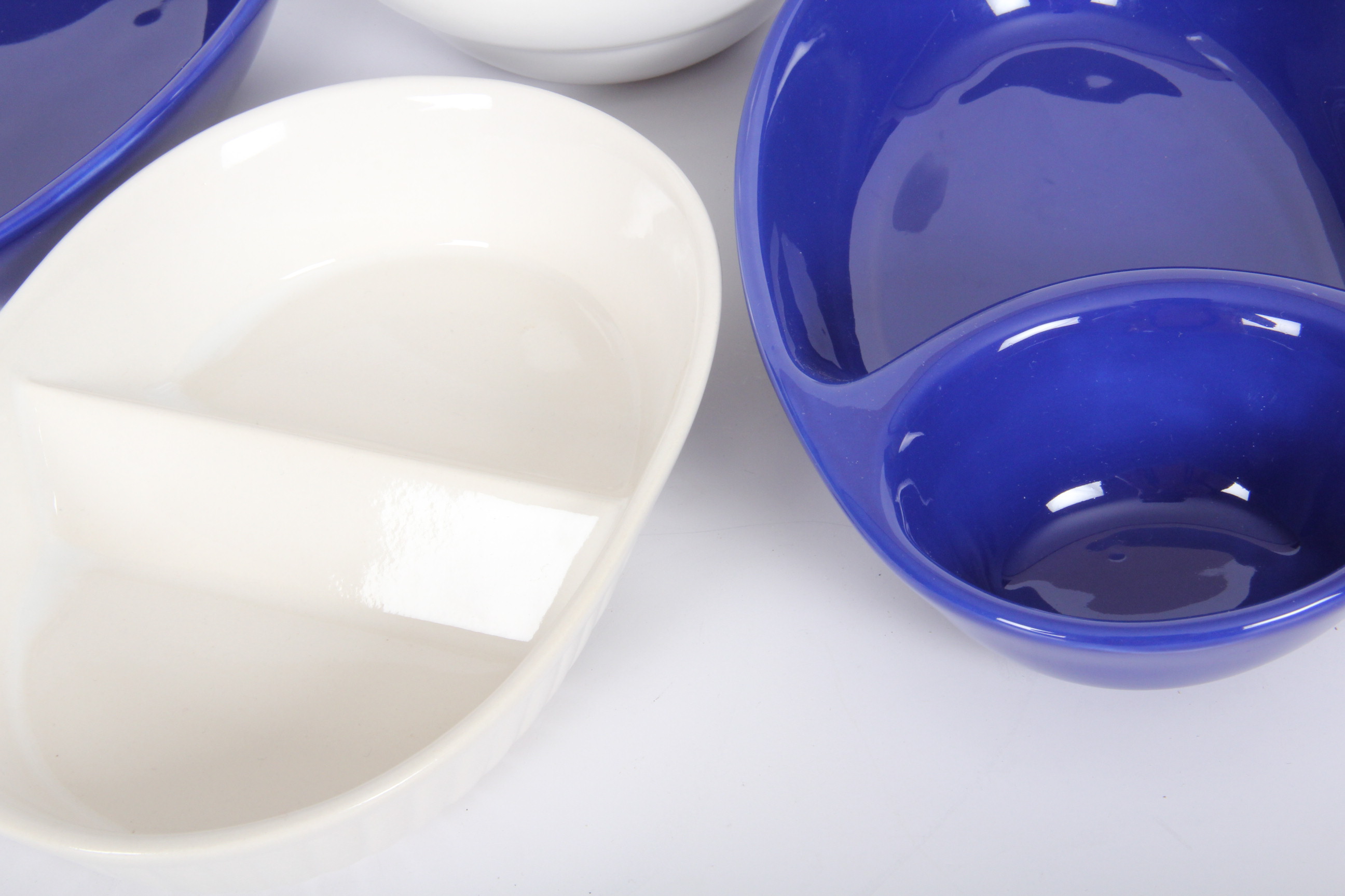 Cobalt Blue and White Serving Ware