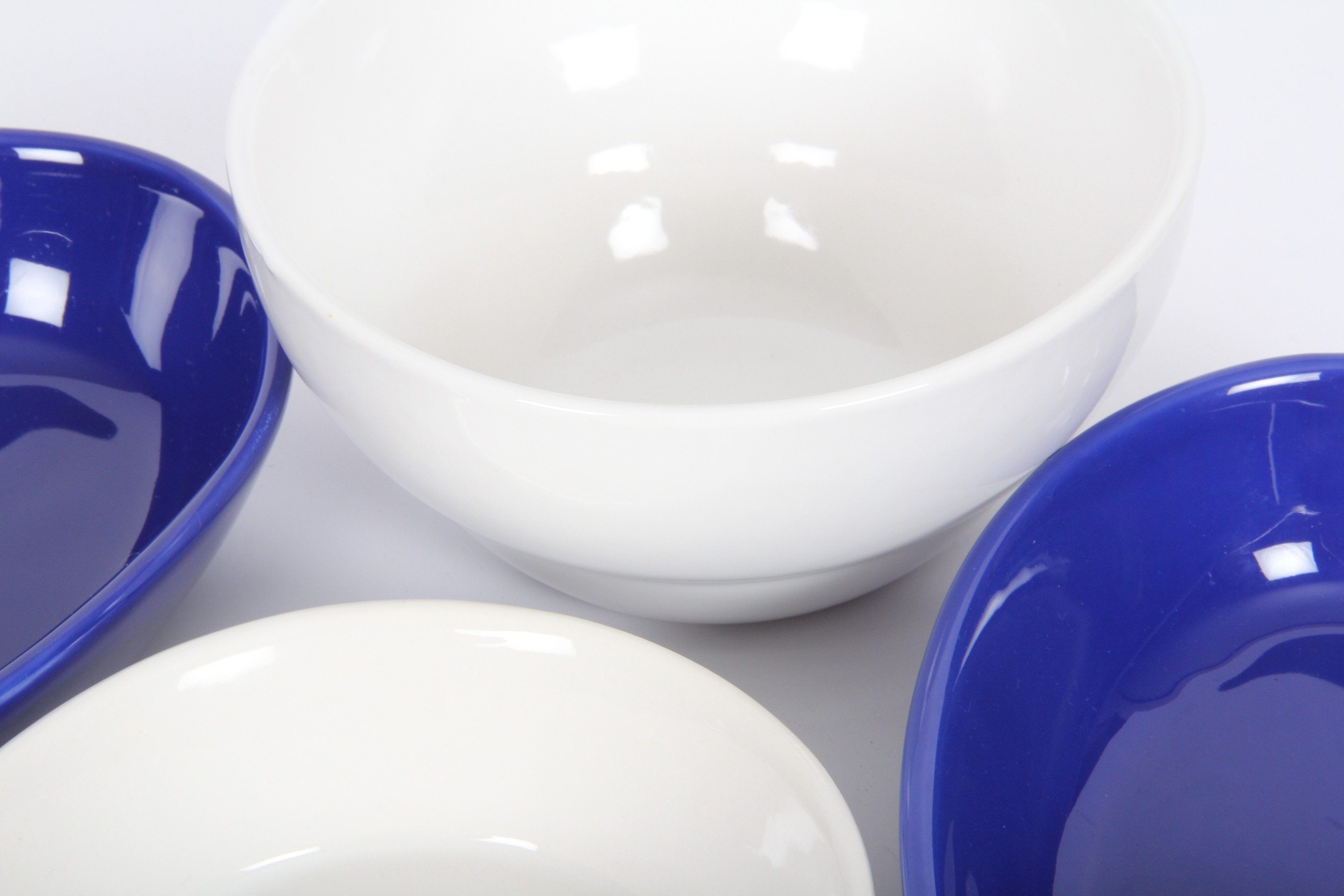 Cobalt Blue and White Serving Ware
