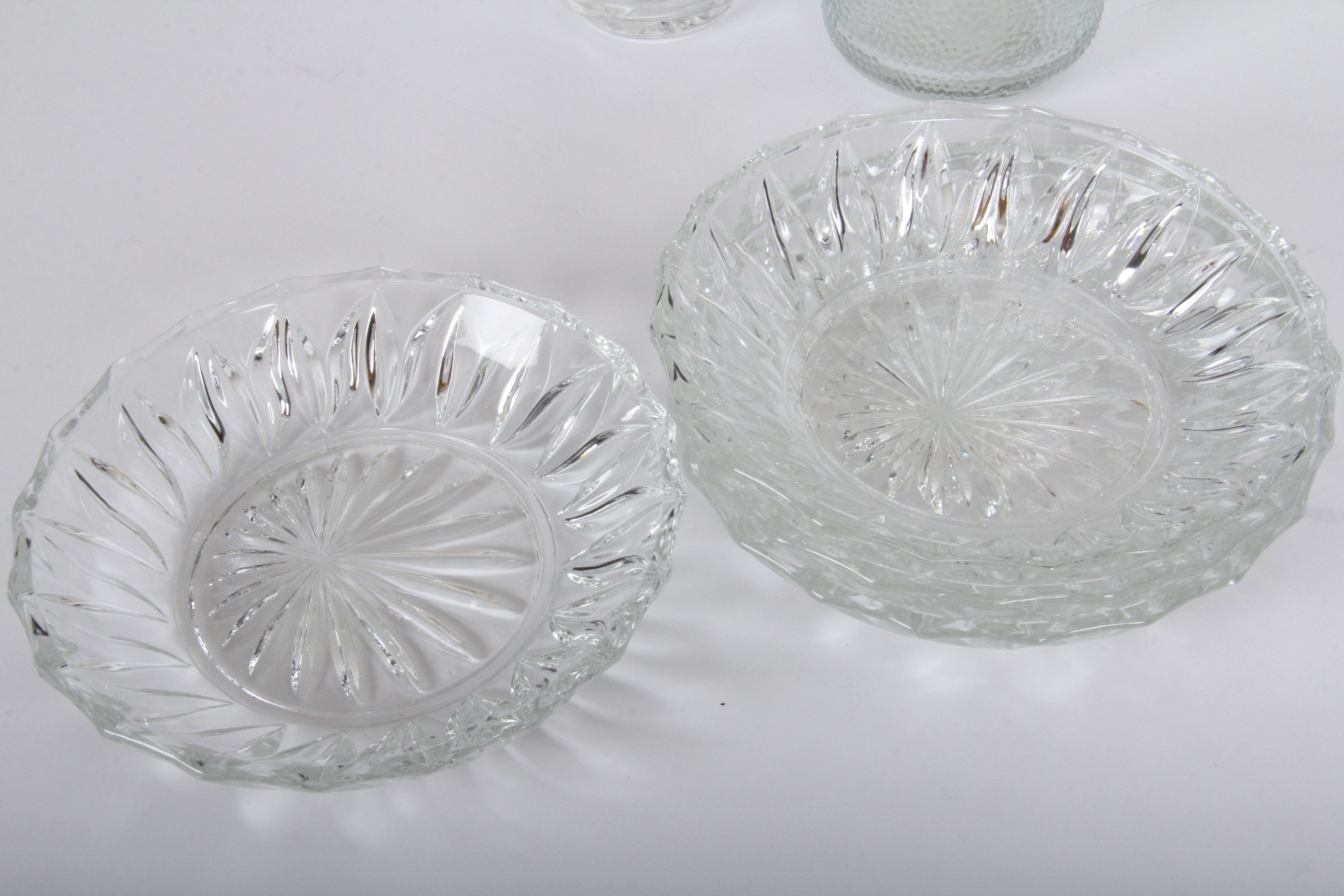Clear Pressed Glass Serving Pieces
