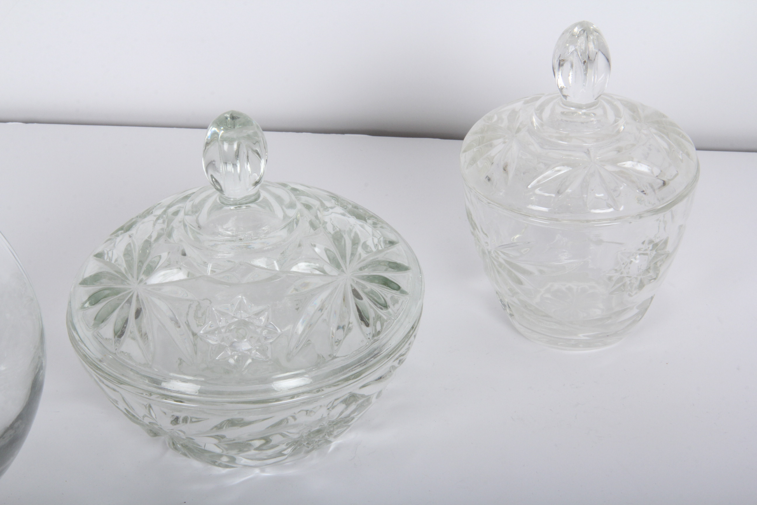 Clear Pressed Glass Serving Pieces