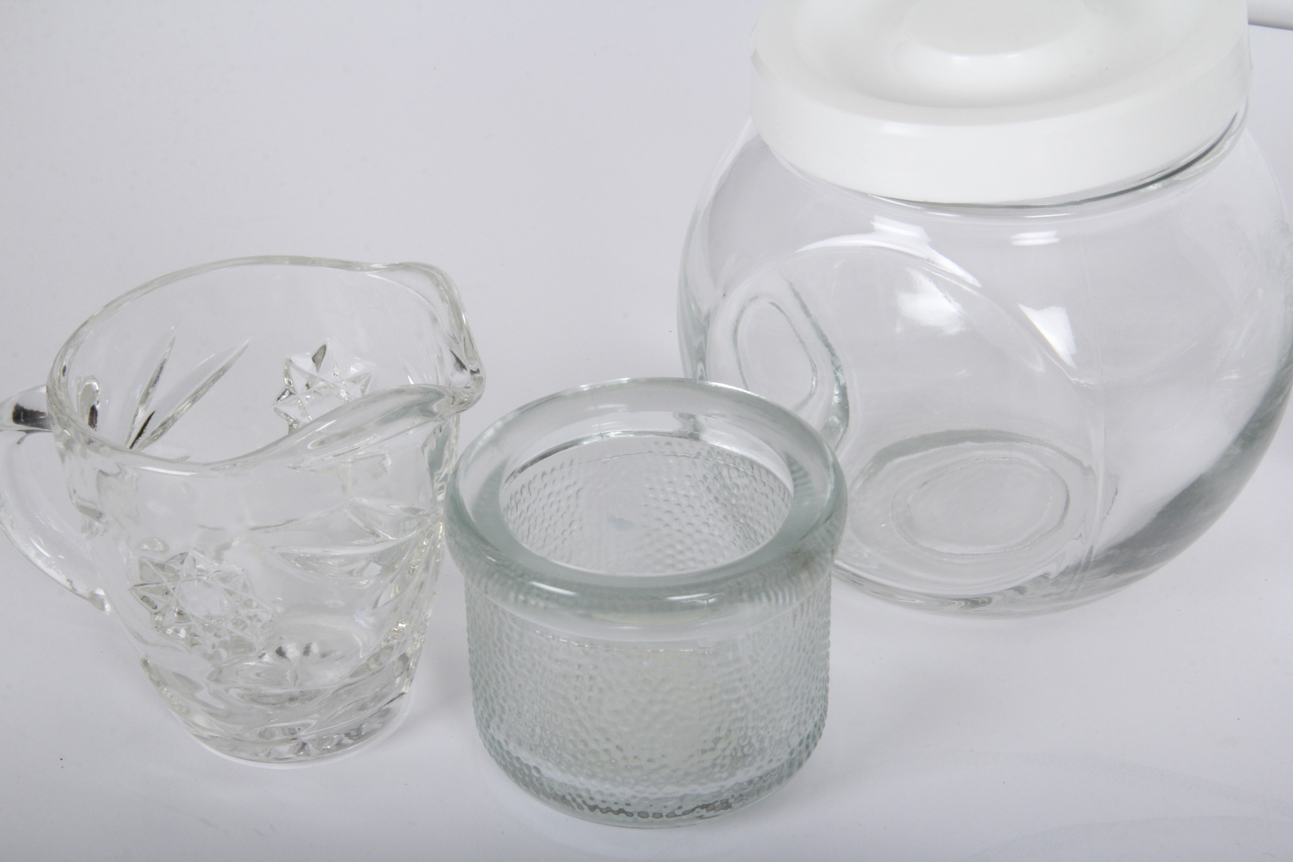 Clear Pressed Glass Serving Pieces