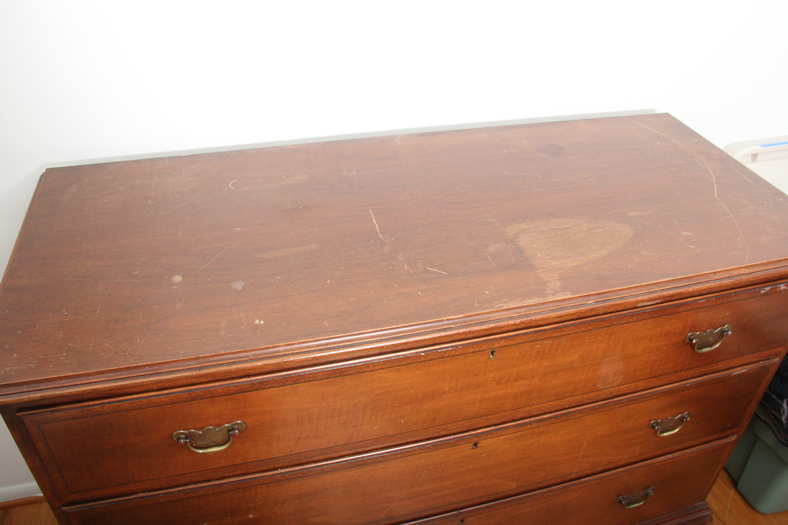 Three-Drawer Dresser with Inlay