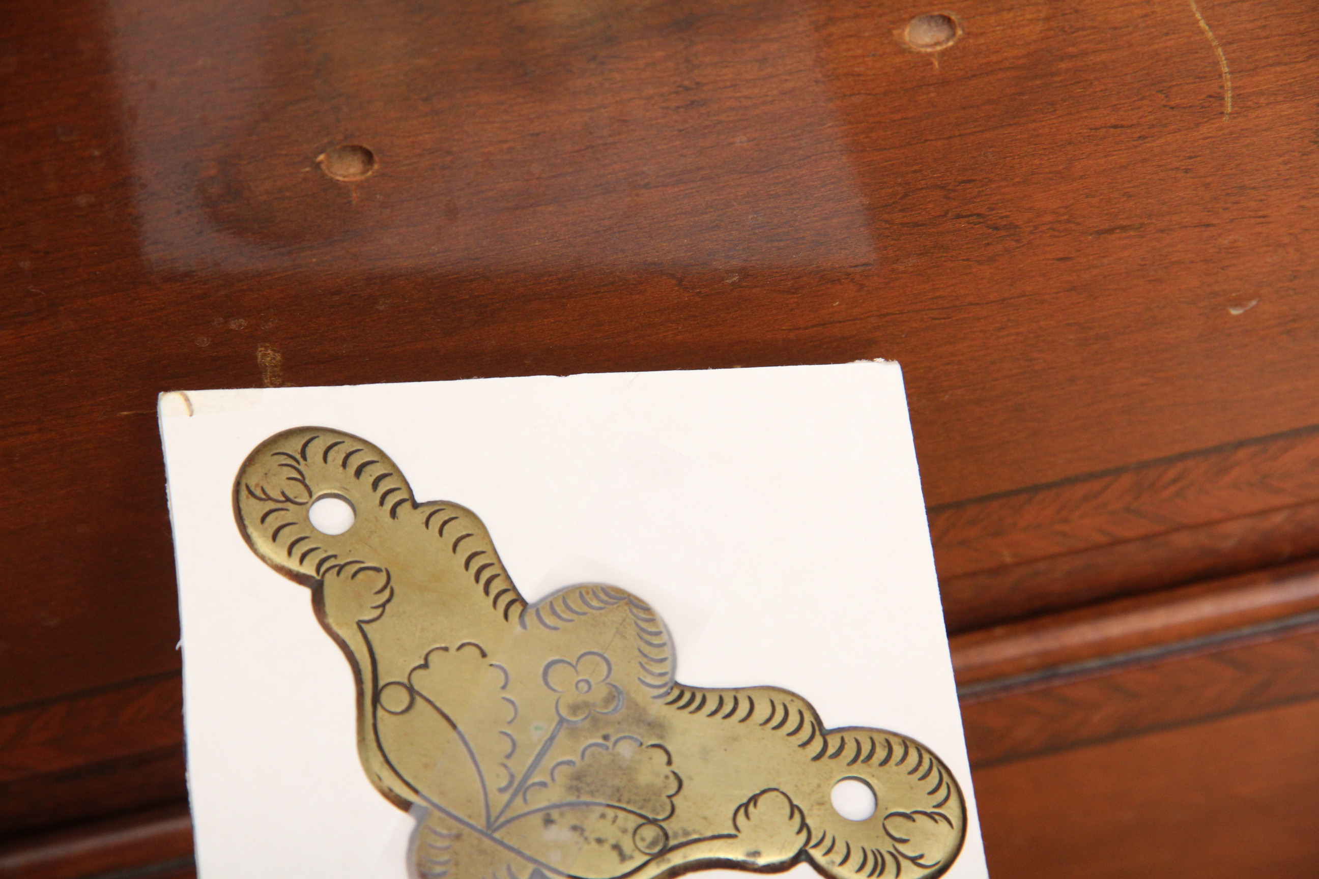 Three-Drawer Dresser with Inlay