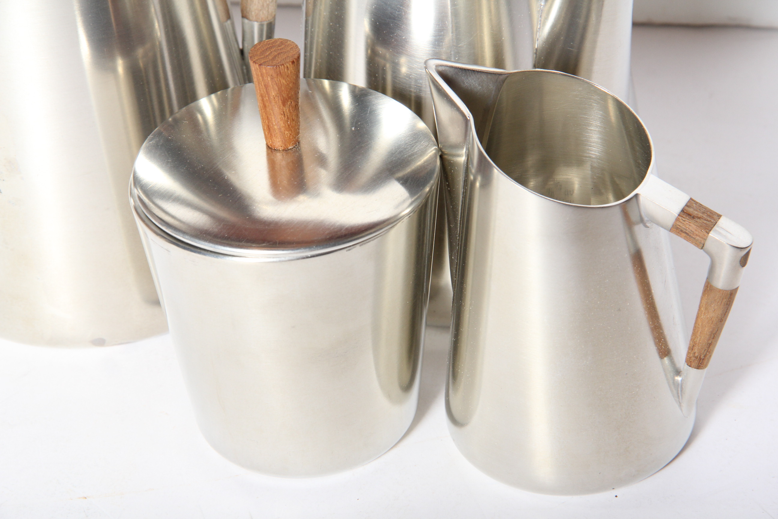 Sleek Modern Royal Holland Pewter Serving Set