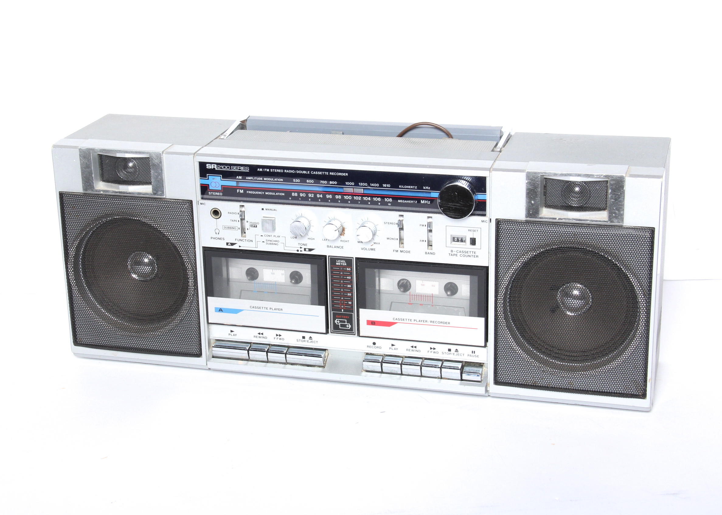 Sears Radio and Double Cassette Recorder
