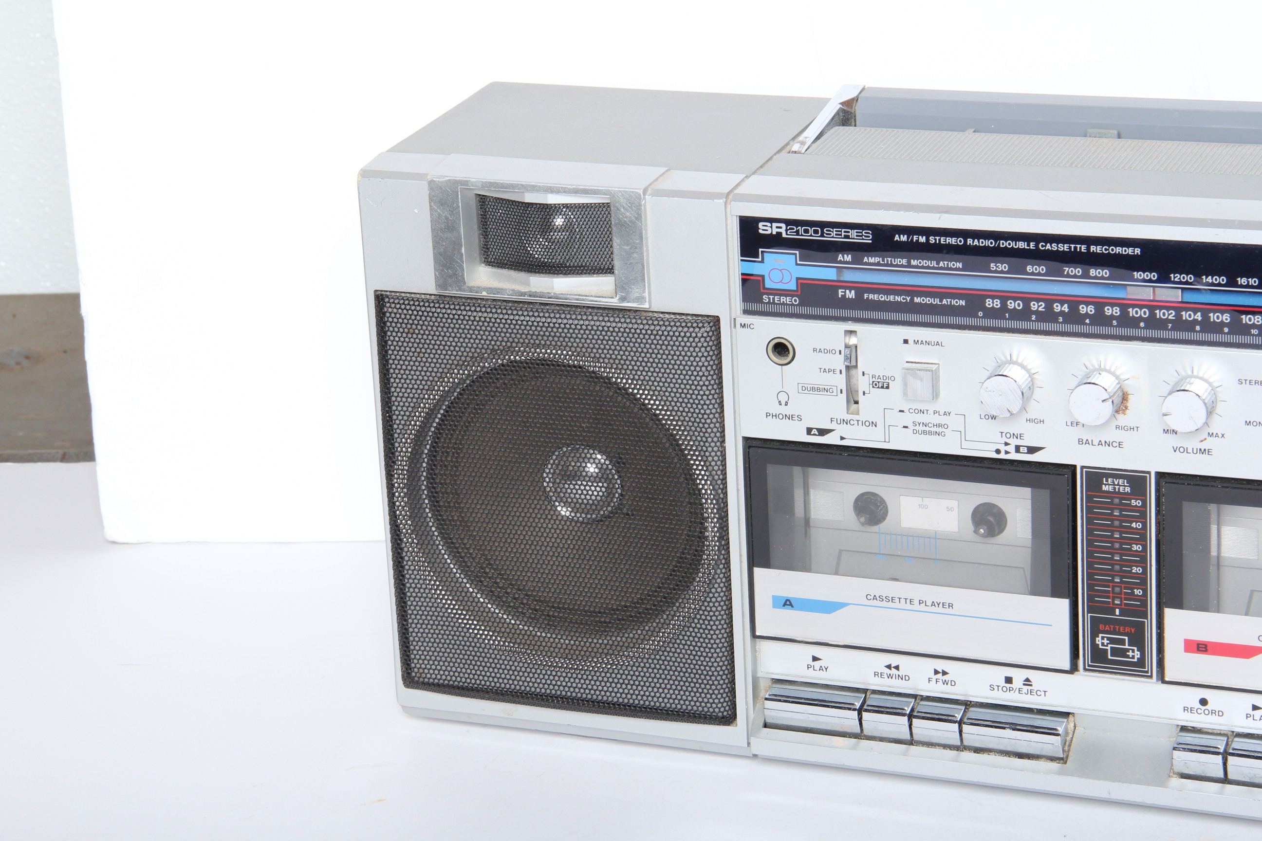 Sears Radio and Double Cassette Recorder