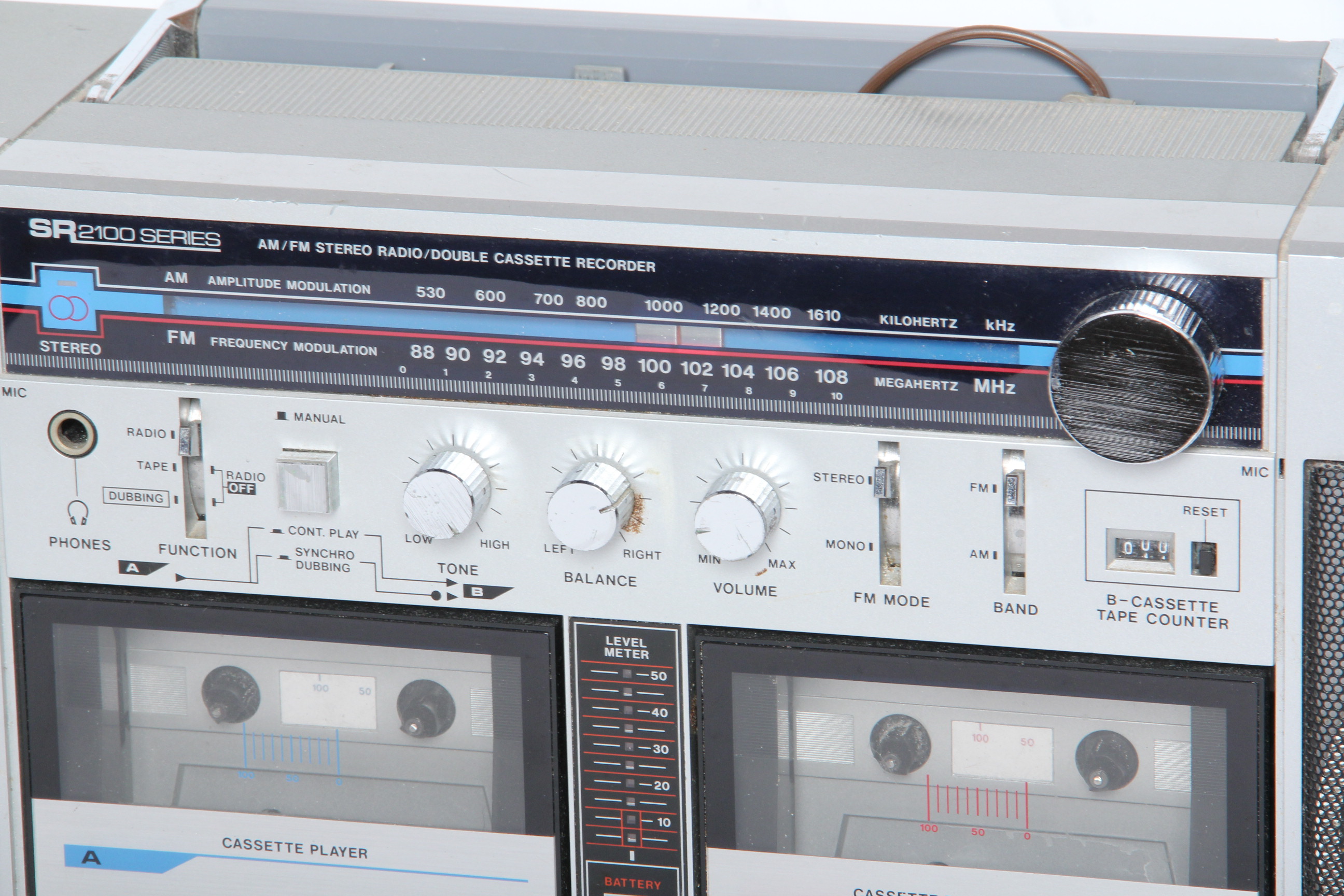 Sears Radio and Double Cassette Recorder