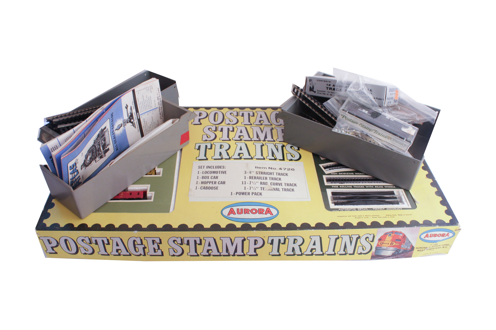 Aurora Postage Stamp Train Set