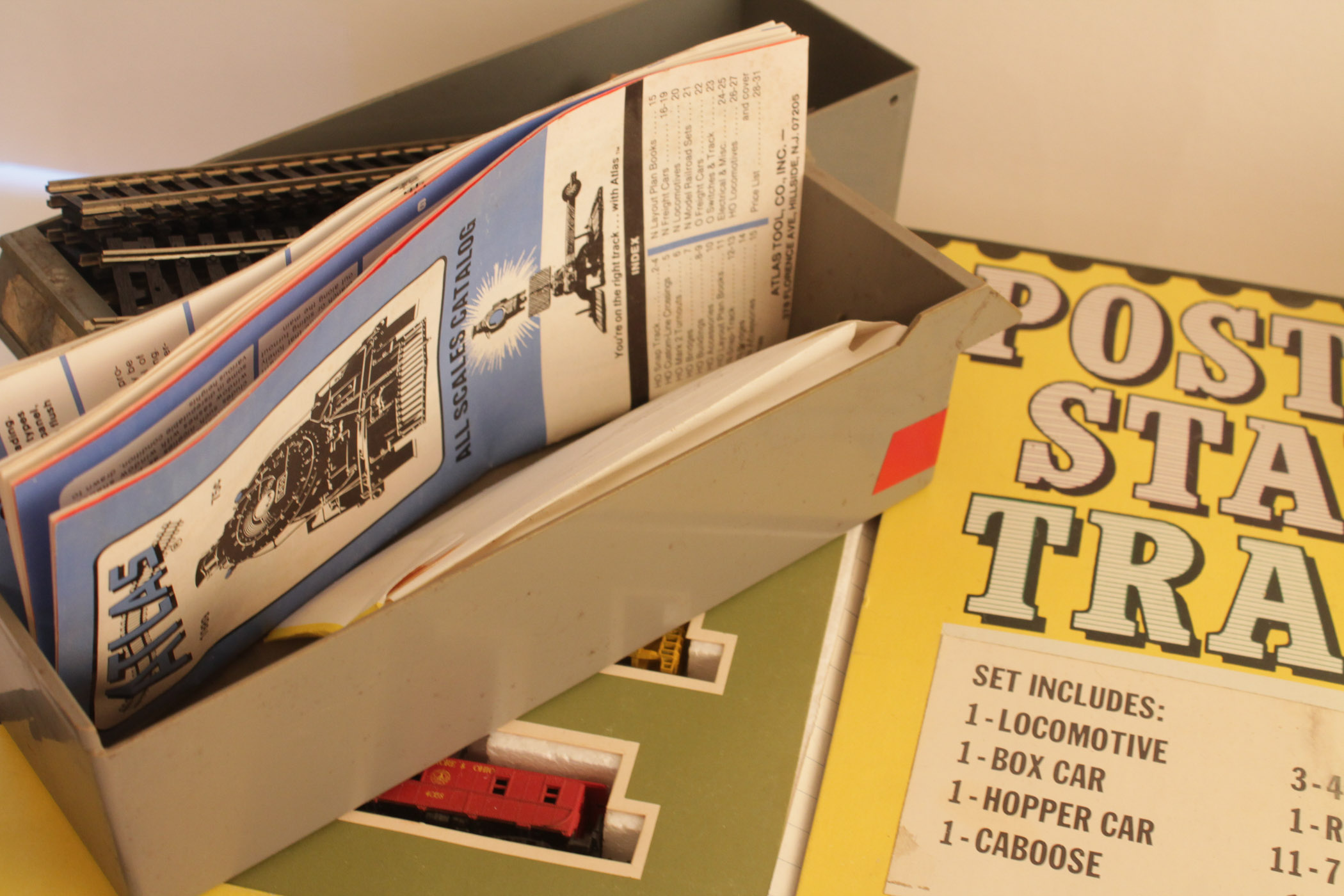 Aurora Postage Stamp Train Set